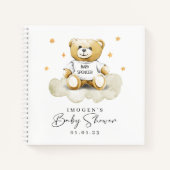 Baby Teddy Bear Baby shower Livre d'invité (Devant)