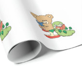 Baby Teddy Bear en Bookworm lezen een boek Cadeaupapier (Rol Hoek)