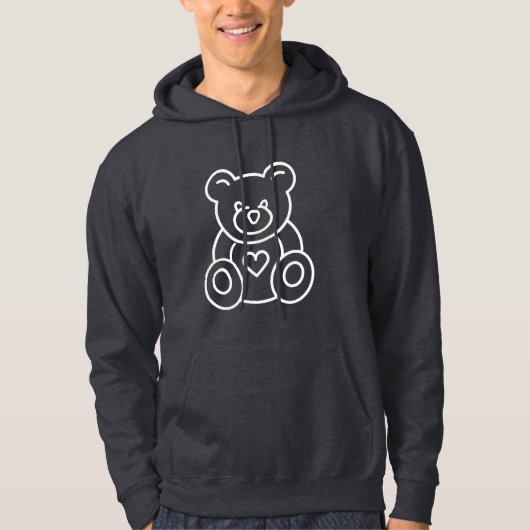 Baby Teddy Bear Graphic Artwork Cute en Schattig Hoodie (Voorkant)