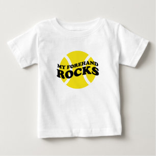 Baby tennisoutfit met leuke slogan tekst