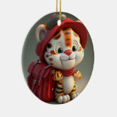 Baby Tiger Cartoon-76775 Keramisch Ornament (Rechts)