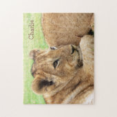 Baby Tiger custom monogram puzzle (Vertical)