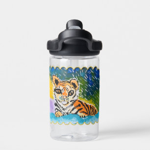 Baby Tiger: "Kunst van kinderen" Waterfles