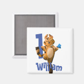 Baby Tiger Pset First Birthday Magneet (Voorkant / Achterkant)