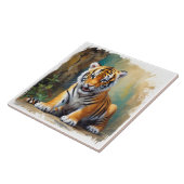 Baby Tiger Tegeltje (Zijkant)
