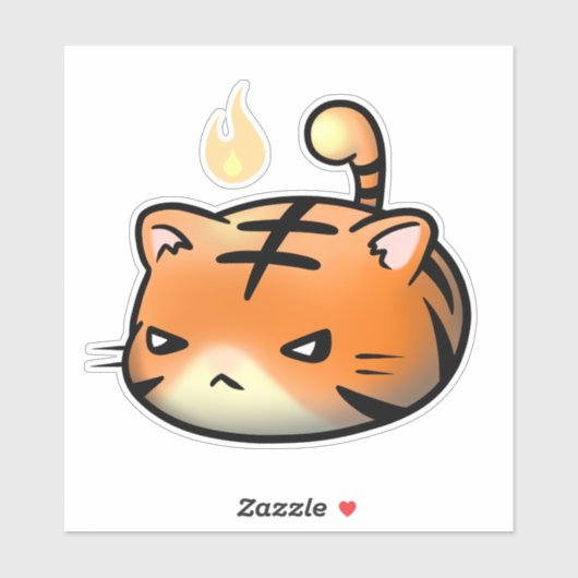 Baby Tiger Vinyl Sticker (Vel)