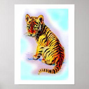Baby tijger poster