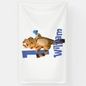 Baby Tijgerruit Eerste Verjaardag Klassieke Banner (Verticaal)