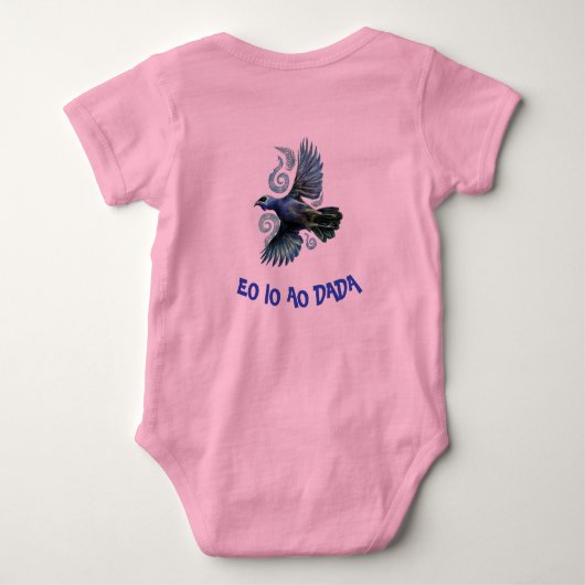 Baby Toddler Bodysuit New Zealand Aotearoa Fern (Achterkant)
