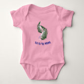 Baby Toddler Bodysuit New Zealand Aotearoa Fern (Voorkant)