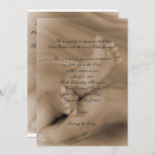 baby toewijding kaart (Voorkant / Achterkant)