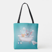 Baby Tom en Jerry die een bad nemen Draagtas (Achterkant)