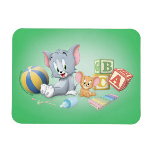 Baby Tom en Jerry die met speelgoed spelen Magneet