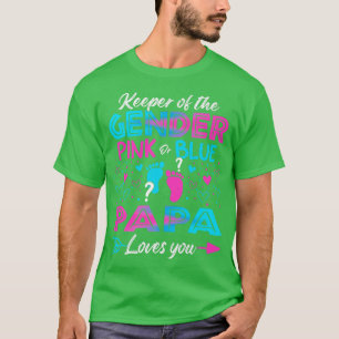 Baby tonen roze douches of blauw papieren liefhebb t-shirt