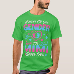 Baby tonen roze en blauwe Mimi-liefhebbers T-shirt