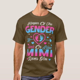 Baby tonen roze en blauwe Mimi-liefhebbers T-shirt