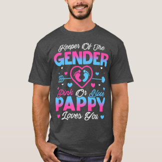 Baby toont roze en blauwe papie-loven t-shirt