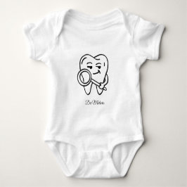 baby tooth, future dentist, personalized. romper