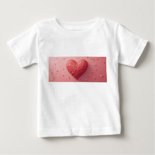 Baby Topjes & T-Shirts Roze poster hart shirt