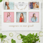 Baby tot Afstudeerder 10 Foto's Naam Jaar Afstuder Theedoek (Gevouwen)