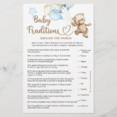 Baby Traditions Teddy Bear Baby shower (Voorkant)