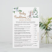 Baby Traditions Winter Baby shower spel (Staand voorkant)