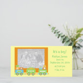 Baby Trein Aankondiging (Staand voorkant)