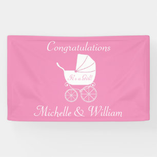 Baby treinstoel mooi Spandoek