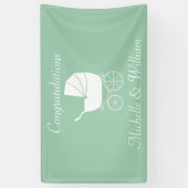  Baby treinstoel mooi Spandoek (Verticaal)