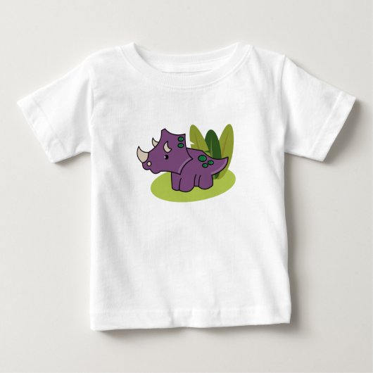 Baby Triceratops Baby T-Shirt (Devant)