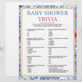 Baby Trivia [Florale Waterverven] Briefhoofd (Voorkant / Achterkant)
