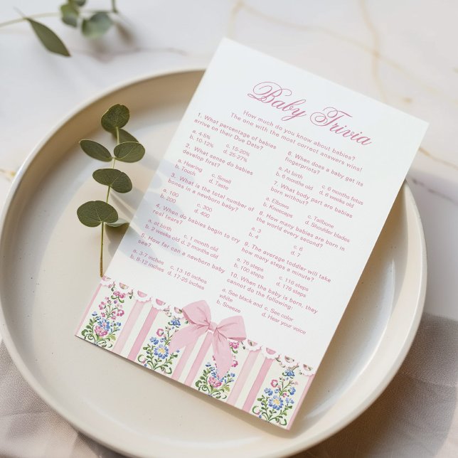 Baby Trivia Love Shack Baby Coquette Bow game (Creator heeft geüpload)