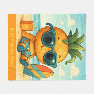 Baby TropiCool Tony - Ananas Imperium  Fleece Deken