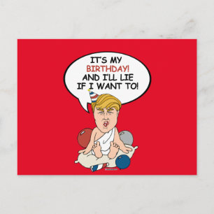 Baby Trump Birthday Card - Het is mijn verjaardag  Briefkaart