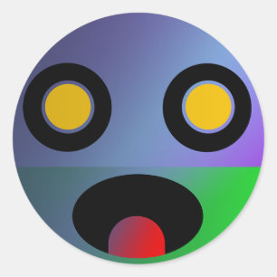 Baby Tsung-Jo Clupkitz in Heavy Make-up Ronde Sticker