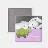 Baby Turtle/ Foto Magneet (Voorkant / Achterkant)