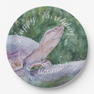 Baby Turtle Happy Birthday Papieren Bordje