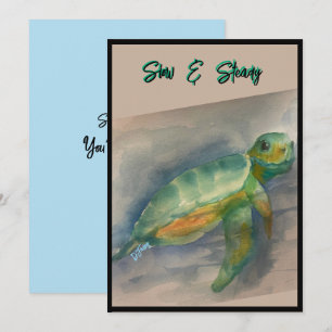 Baby Turtle Note Kaart