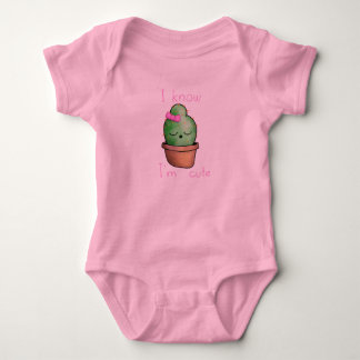 Baby Tutu Bodysuit, roze schattige cactus Romper