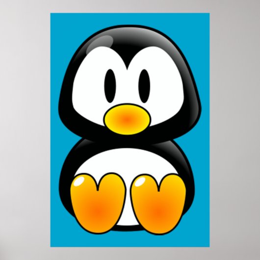 Baby Tux art poster (Voorkant)