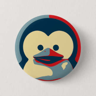 Baby Tux Linux Ronde Button 5,7 Cm