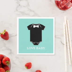 BABY Tuxedo Shower Party Servetten