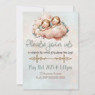 Baby tweeling jongens kaart