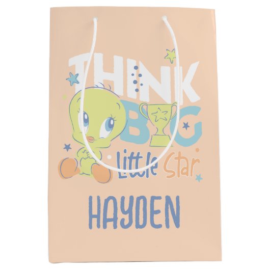 Baby TWEETY™ - denk een grote kleine ster Medium Cadeauzakje (Voorkant)