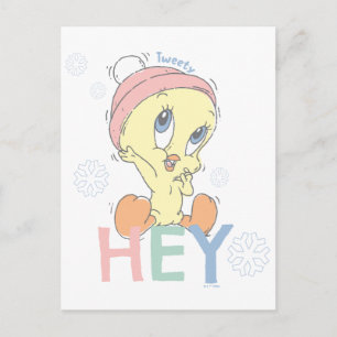 Baby TWEETY™ Hey Snow Briefkaart