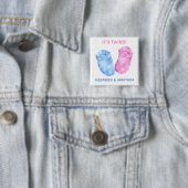 Baby Twins Booties Button (In situ)