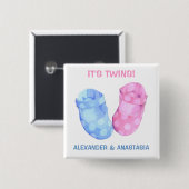 Baby Twins Booties Button (Voorkant /achterkant)