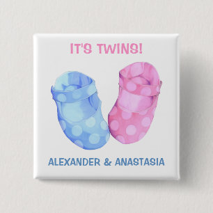 Baby Twins Booties Button