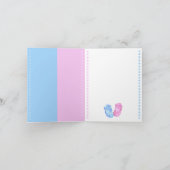 Baby Twins Booties Carte de note (Intérieur)