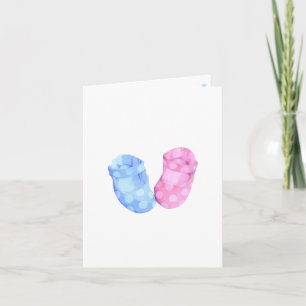 Baby Twins Booties Carte de note